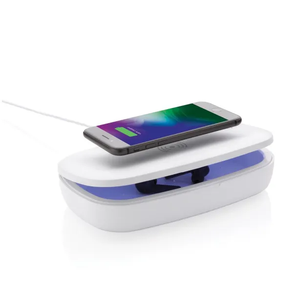  UV-C sterilizer box with 5W wireless charger - XD Collection White 