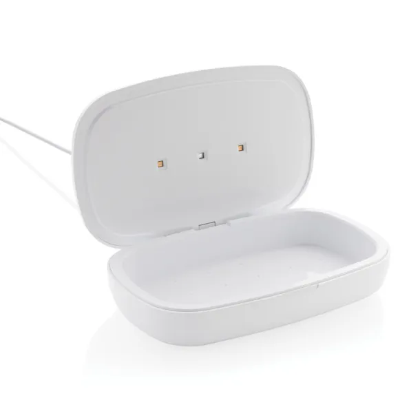  UV-C sterilizer box with 5W wireless charger - XD Collection White 