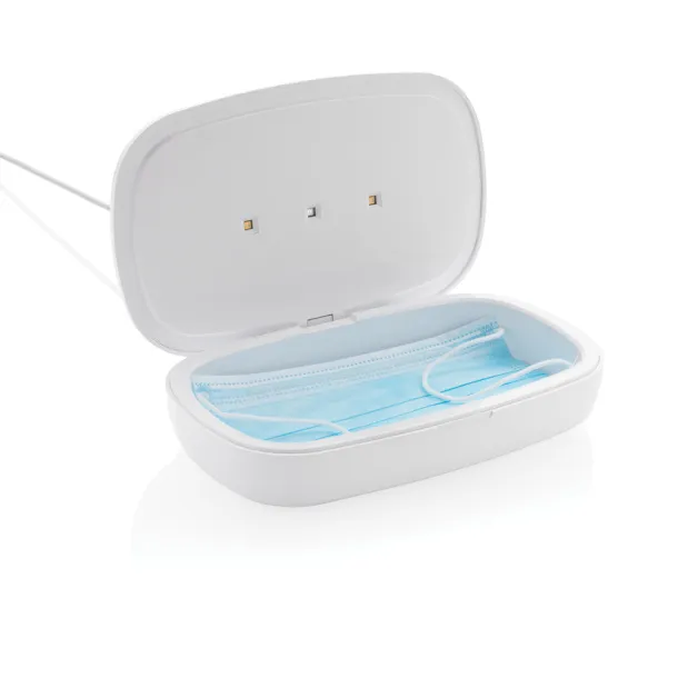  UV-C sterilizer box with 5W wireless charger - XD Collection White 