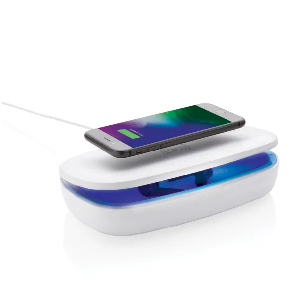  UV-C sterilizer box with 5W wireless charger - XD Collection White 