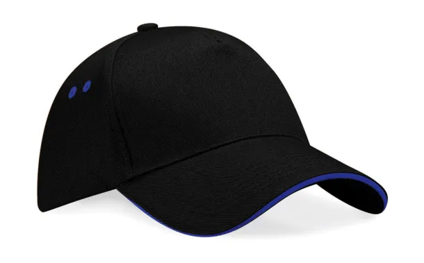  Ultimate 5 Panel Cap - Sandwich Peak - Beechfield Black Svijetlo kraljevski plava