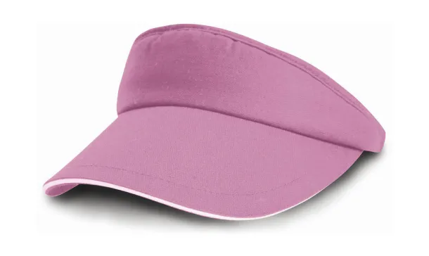  Sport Visor - Result Headwear Pink Bijela