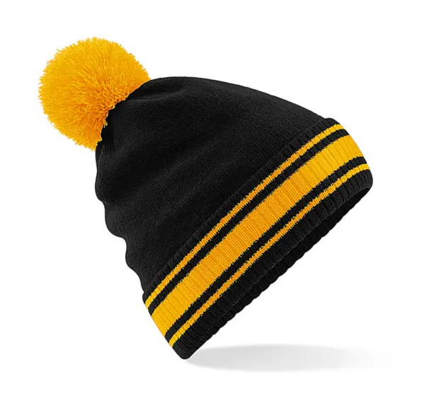  Stadium Beanie - Beechfield Black Gold