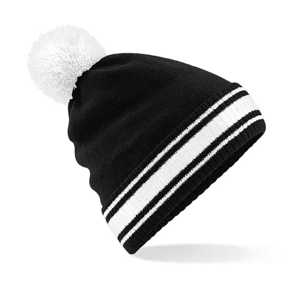  Stadium Beanie - Beechfield Black Bijela