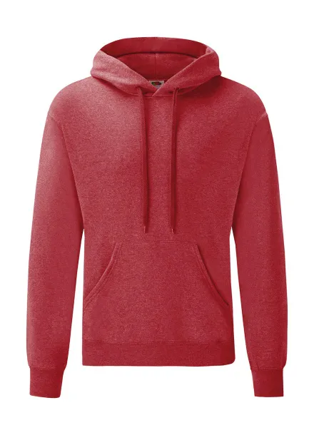 Klasični hoodie, 280 g/m² - Fruit of the Loom Heather Red