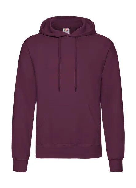  Classic Hooded Sweat - Fruit of the Loom Burgundy