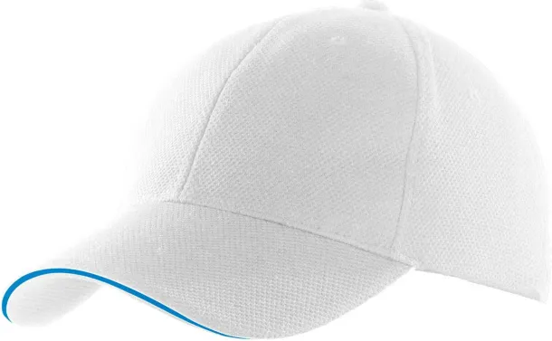  SPORTS CAP - K-UP White Aqua Blue