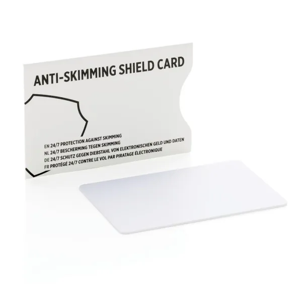  Anti-skimming RFID shield card - XD Collection White 