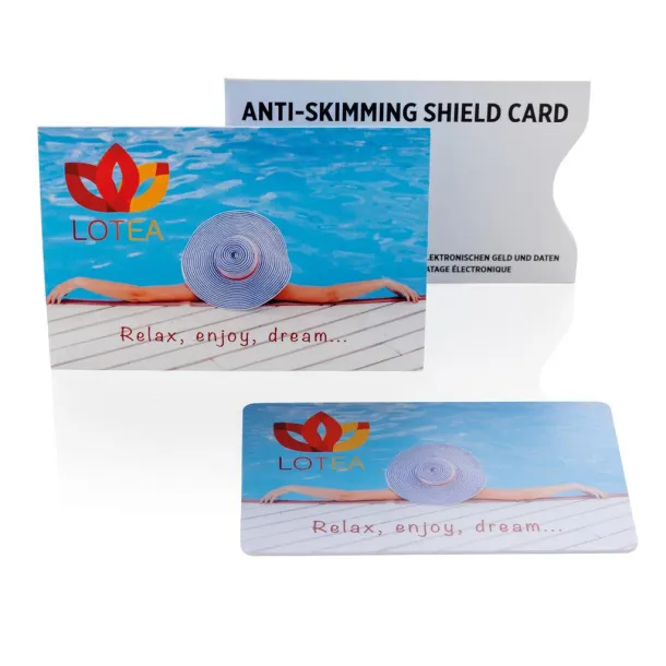  Anti-skimming RFID shield card - XD Collection White 