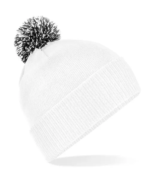  Snowstar Beanie - Beechfield Bijela Black