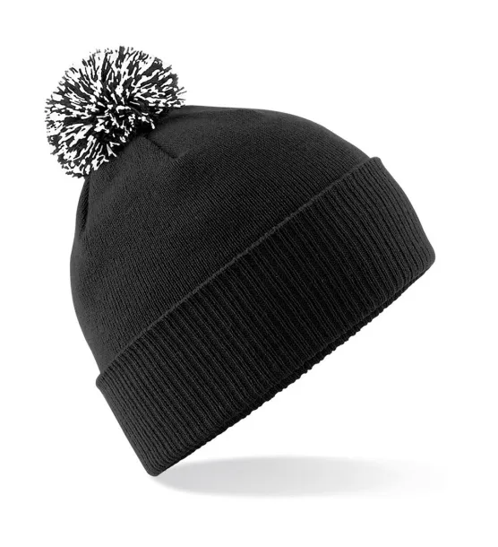  Snowstar Beanie - Beechfield Black Bijela