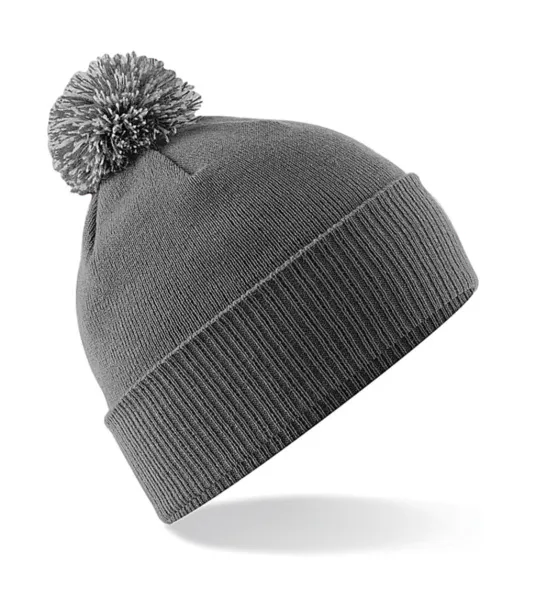  Snowstar Beanie - Beechfield Graphite Grey Light Grey