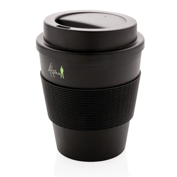  Reusable Coffee cup with screw lid 350ml - XD Collection Black 