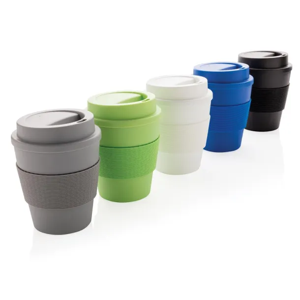  Reusable Coffee šalica, s poklopcem na odvijanje, 350 ml - XD Collection Crna 