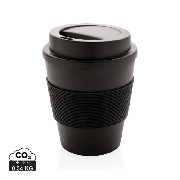  Reusable Coffee cup with screw lid 350ml - XD Collection Black 