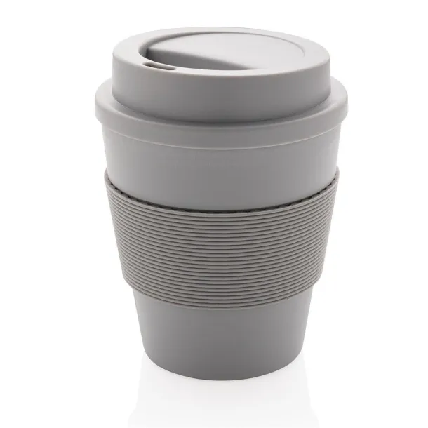  Reusable Coffee cup with screw lid 350ml - XD Collection Cool Grey 7 