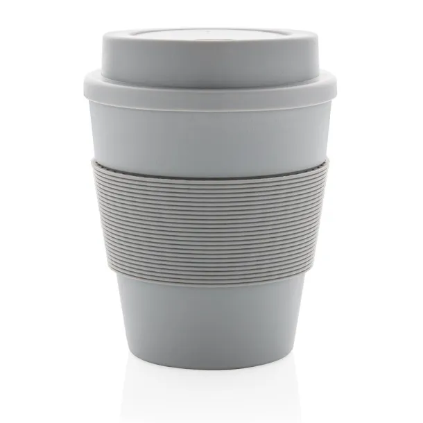  Reusable Coffee cup with screw lid 350ml - XD Collection Cool Grey 7 