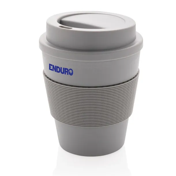  Reusable Coffee cup with screw lid 350ml - XD Collection grey, black 
