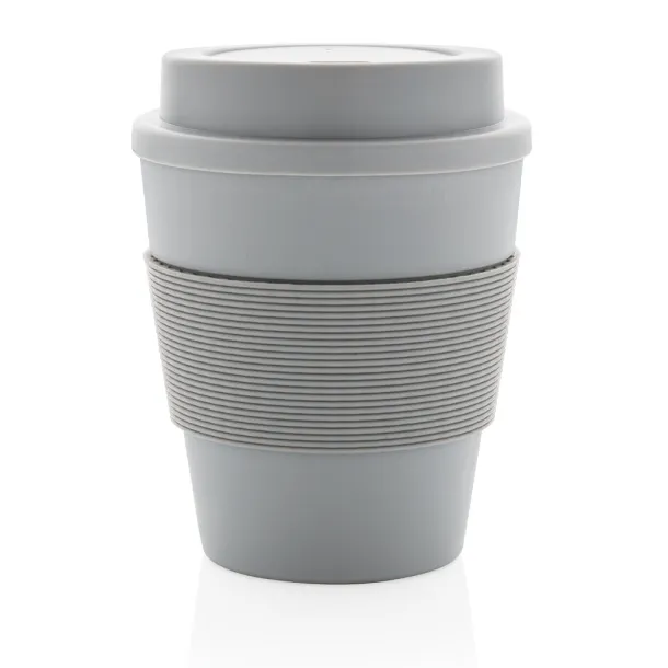  Reusable Coffee cup with screw lid 350ml - XD Collection Cool Grey 7 