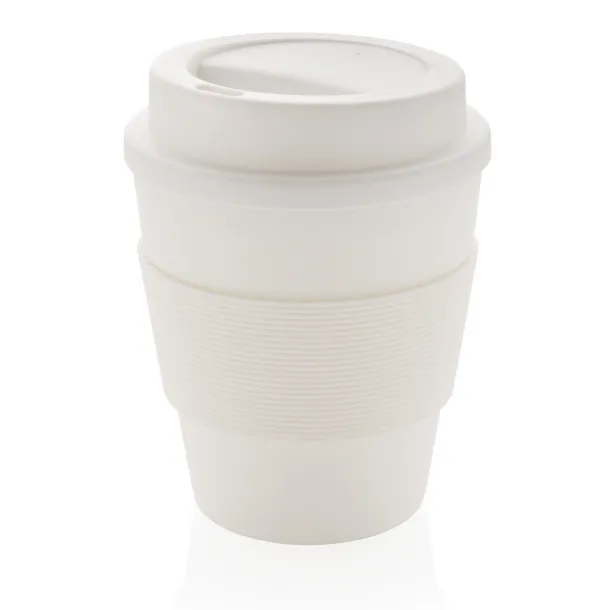  Reusable Coffee cup with screw lid 350ml - XD Collection White 