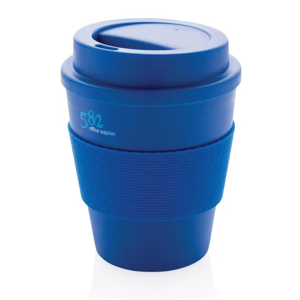  Reusable Coffee cup with screw lid 350ml - XD Collection Blue 