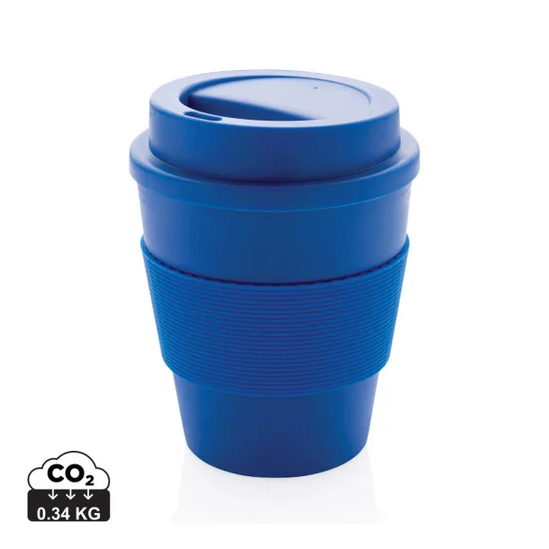  Reusable Coffee cup with screw lid 350ml - XD Collection Blue 