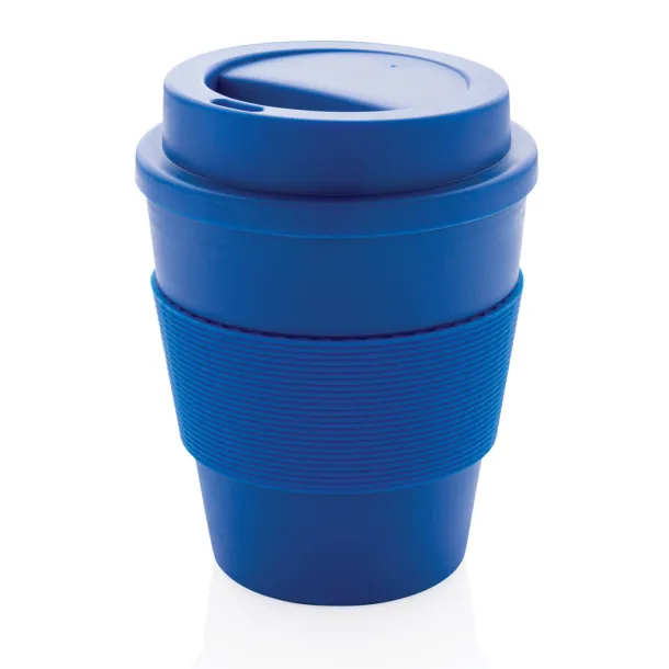  Reusable Coffee cup with screw lid 350ml - XD Collection Blue 