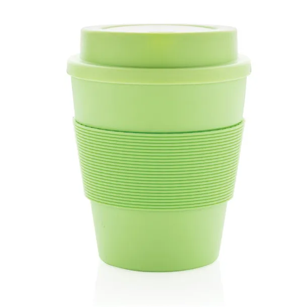  Reusable Coffee cup with screw lid 350ml - XD Collection Green