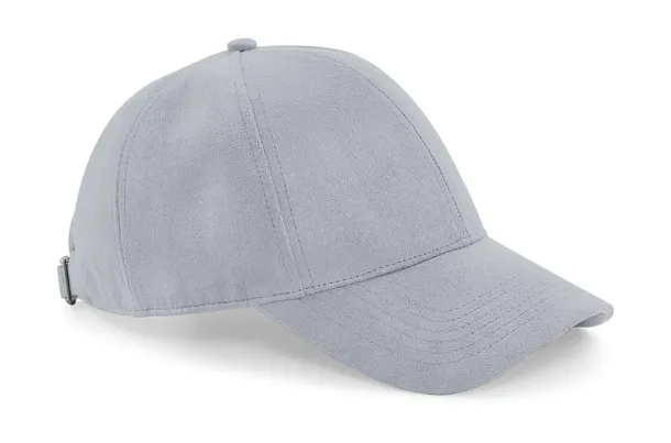  Faux Suede 6 Panel Cap - Beechfield Light Grey