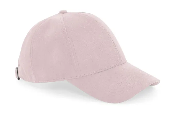  Faux Suede 6 Panel Cap - Beechfield Dusky Pink