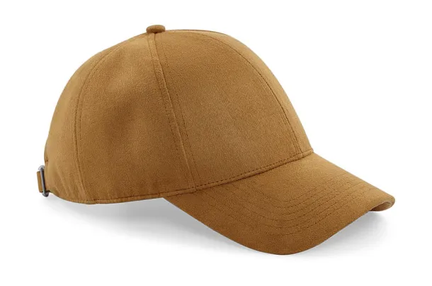  Faux Suede 6 Panel Cap - Beechfield Caramel