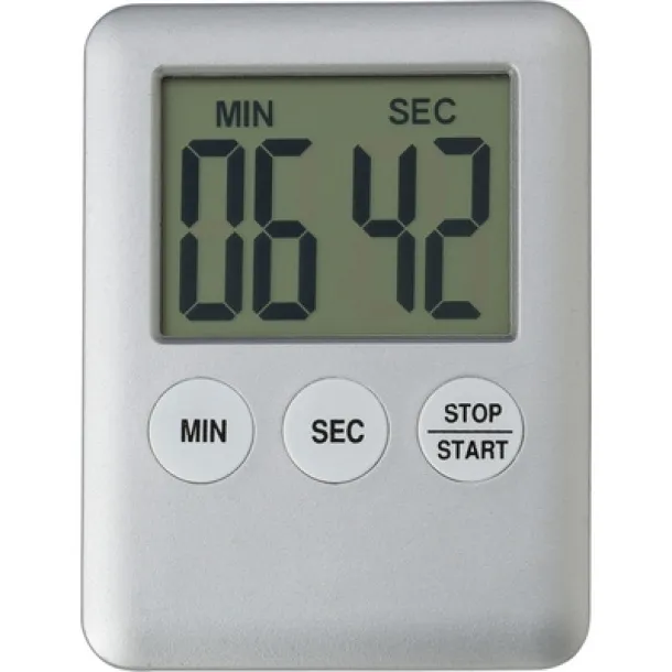  Kitchen timer with magnet Srebrna