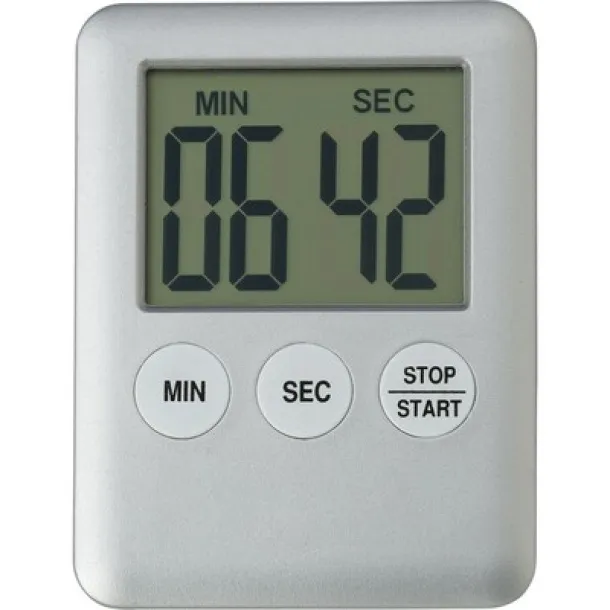  Kitchen timer with magnet silver