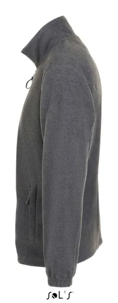  Flis jakna s patentom, 300 g/m2 - SOL'S Grey Melange
