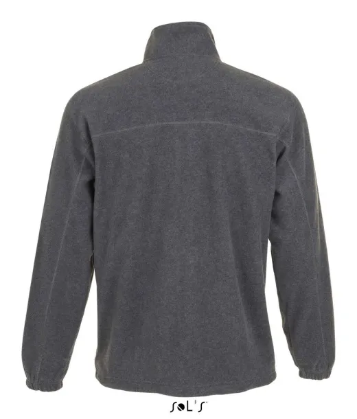  Flis jakna s patentom, 300 g/m2 - SOL'S Grey Melange