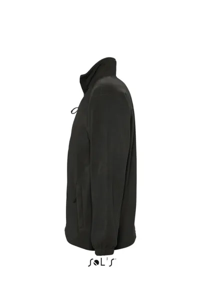  Flis jakna s patentom, 300 g/m2 - SOL'S Crna