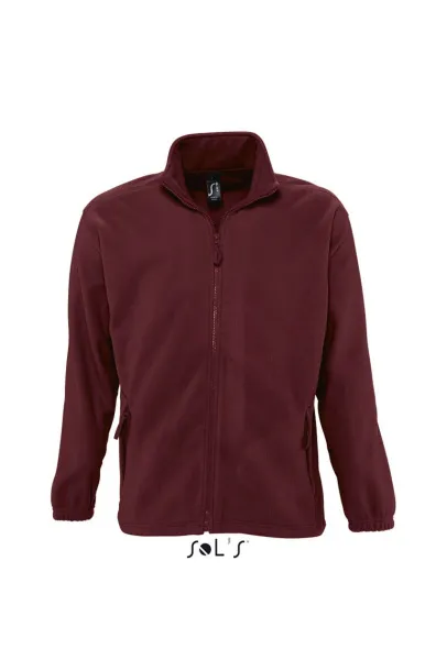  Flis jakna s patentom, 300 g/m2 - SOL'S burgundac