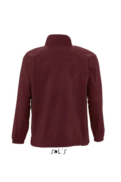 Flis jakna s patentom, 300 g/m2 - SOL'S burgundac