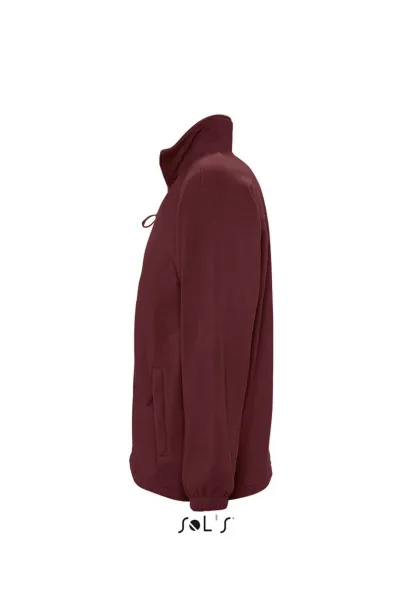  Flis jakna s patentom, 300 g/m2 - SOL'S burgundac
