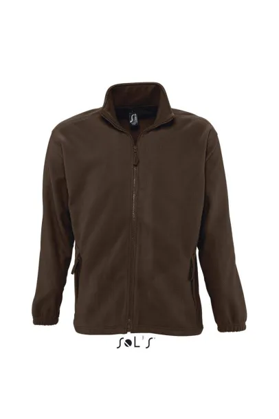  SOL'S NORTH MEN - ZIPPED FLEECE JACKET - SOL'S Dark Chocolate