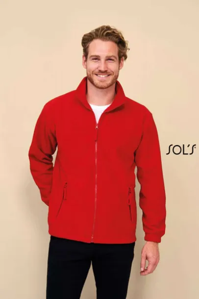  SOL'S NORTH MEN - ZIPPED FLEECE JACKET - SOL'S White