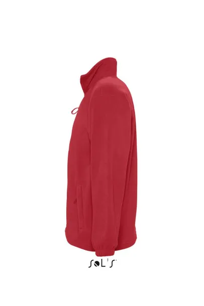  Flis jakna s patentom, 300 g/m2 - SOL'S Crvena