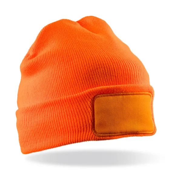  Double Knit Thinsulate™ Printers Beanie - Result Winter Essentials Fluorescent Orange