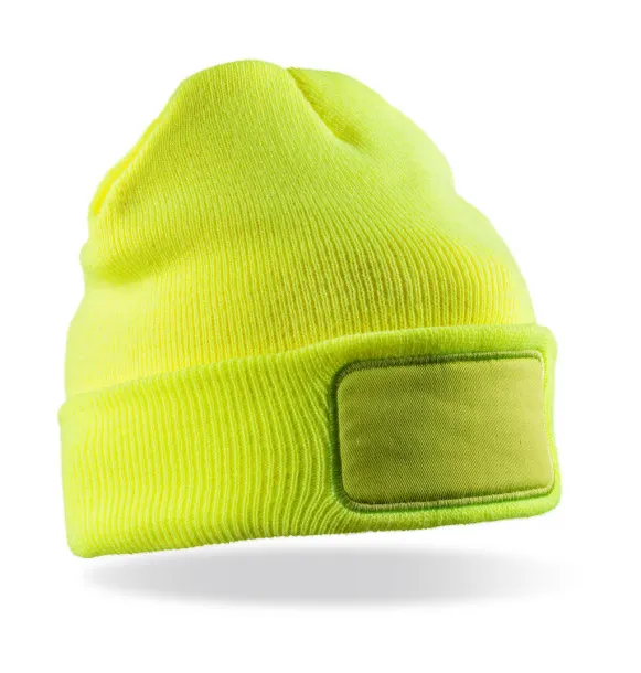  Double Knit Thinsulate™ Printers Beanie - Result Winter Essentials Fluorescent Yellow