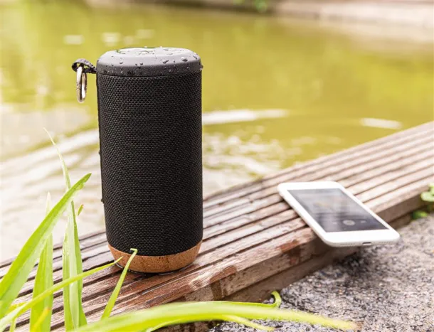  Baia 10W wireless speaker, wood - XD Xclusive Black 