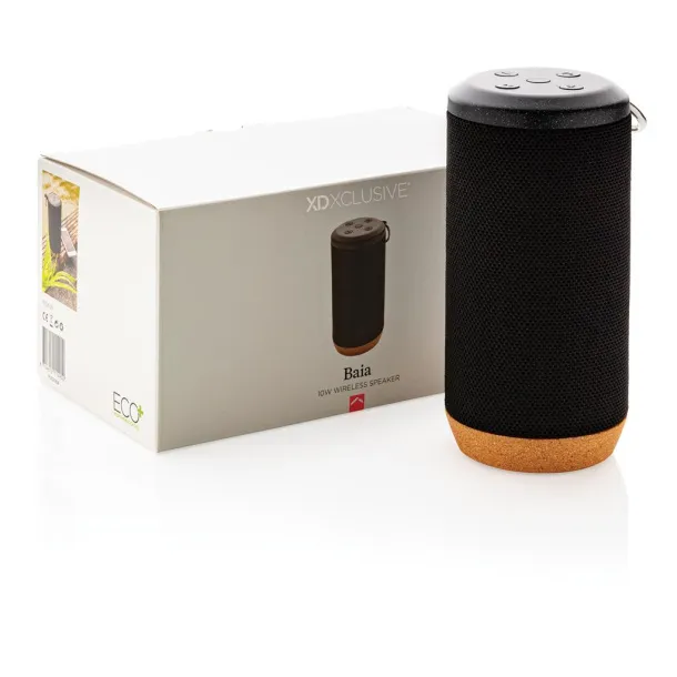  Baia 10W wireless speaker, wood - XD Xclusive Black 