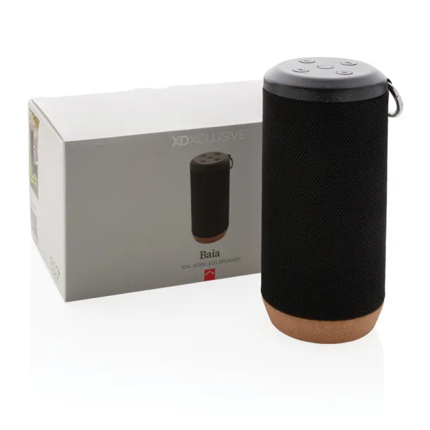  Baia 10W wireless speaker, wood - XD Xclusive Black 