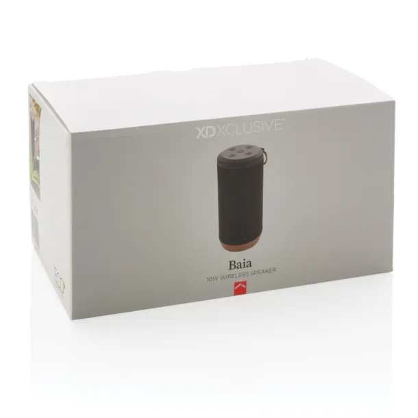  Baia 10W wireless speaker, wood - XD Xclusive Black 