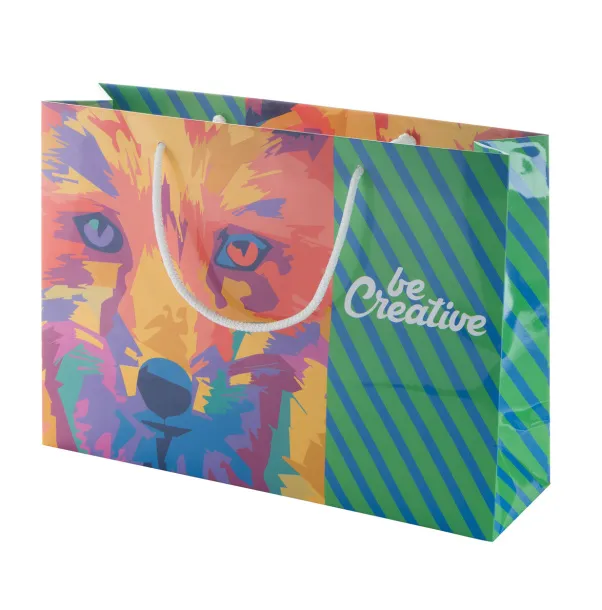 CreaShop H custom made paper shopping bag, horizontal Multicolour