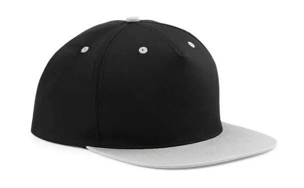  5 Panel Contrast Snapback - Beechfield Black Siva